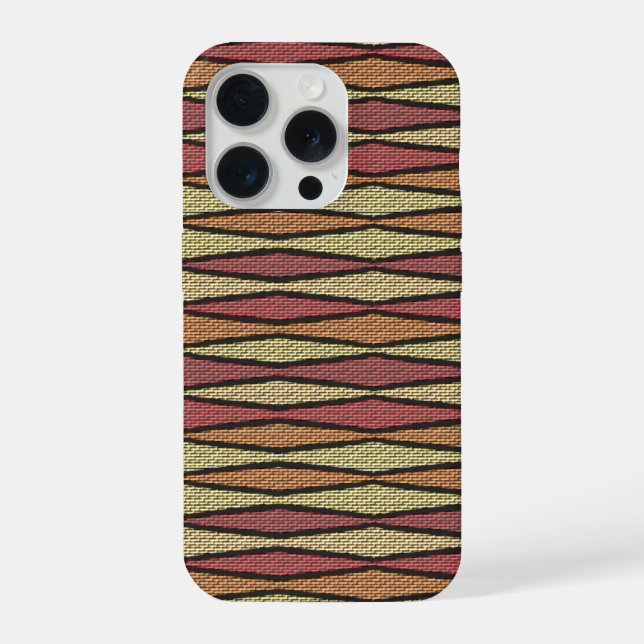 Coque iPhone Zig Zag Cloth Look Case (Verso)