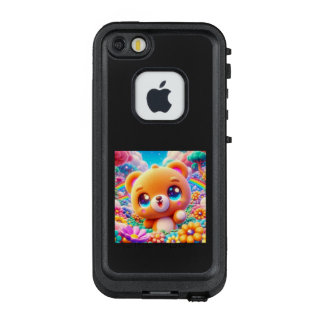 COQUE LifeProof FRÄ’ POUR iPhone SE/5/5s  お花畑の中のベアちゃん