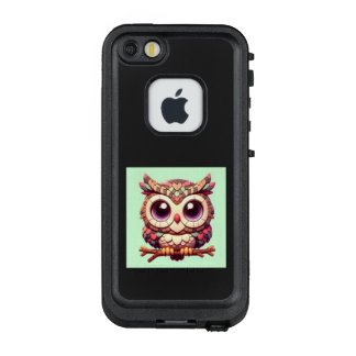 COQUE LifeProof FRÄ’ POUR iPhone SE/5/5s  **カラフルふくろうちゃん**