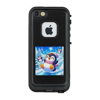 COQUE LifeProof FRÄ’ POUR iPhone SE/5/5s  ペンギンちゃんのアイススケート
