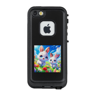 COQUE LifeProof FRÄ’ POUR iPhone SE/5/5s  メルヘンウサギの兄妹