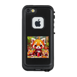 COQUE LifeProof FRÄ’ POUR iPhone SE/5/5s  レッサーパンダくんの幸せな家族団欒