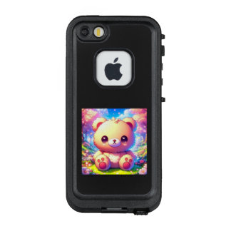 COQUE LifeProof FRÄ’ POUR iPhone SE/5/5s  花の国のくまさん