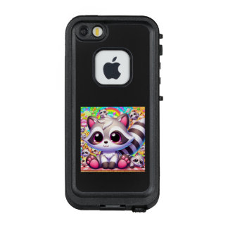 COQUE LifeProof FRÄ’ POUR iPhone SE/5/5s  虹の国のアライグマくん💛