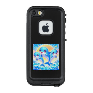 COQUE LifeProof FRÄ’ POUR iPhone SE/5/5s  輝いてるイルカくんたち‼
