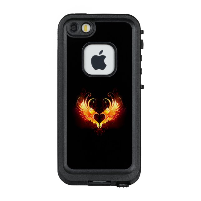 Coque LifeProof Pour iPhone Angel Fire Heart with Wings (Dos)