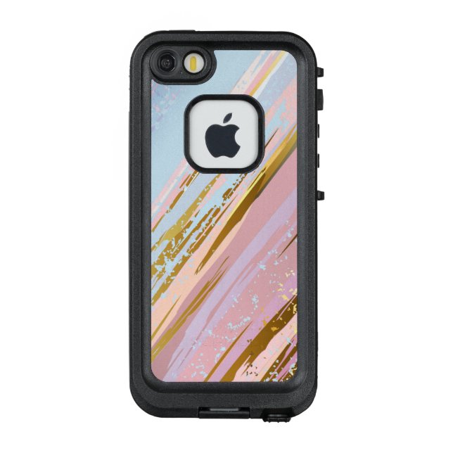 Coque LifeProof Pour iPhone Arrière - plan rose texturé (Dos)