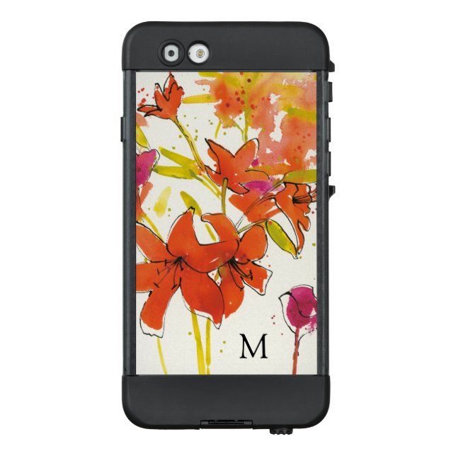 Coque LifeProof Pour iPhone Monogramme | la prune de Patty (Dos)