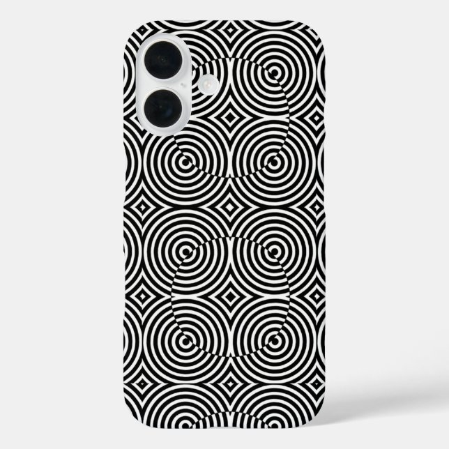 Coque-Mate d'écran hypnotique iPhone 16 Coque (Verso)