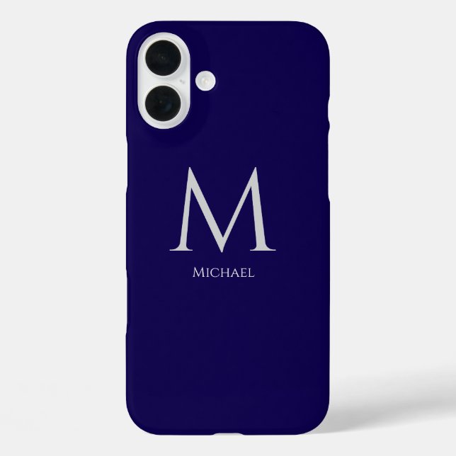 Coque-Mate simple et moderne Monogramme coque ipho (Verso)