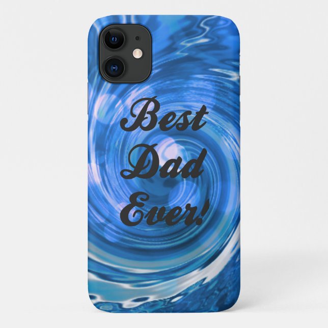 Coque Meilleur père pour iPhone bleu 11 (Dos)