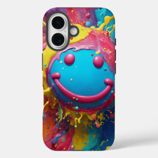 Coque mobile à éclaboussure de couleur vive - Gras