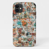 Coque mobile Collage Abstrait urbain