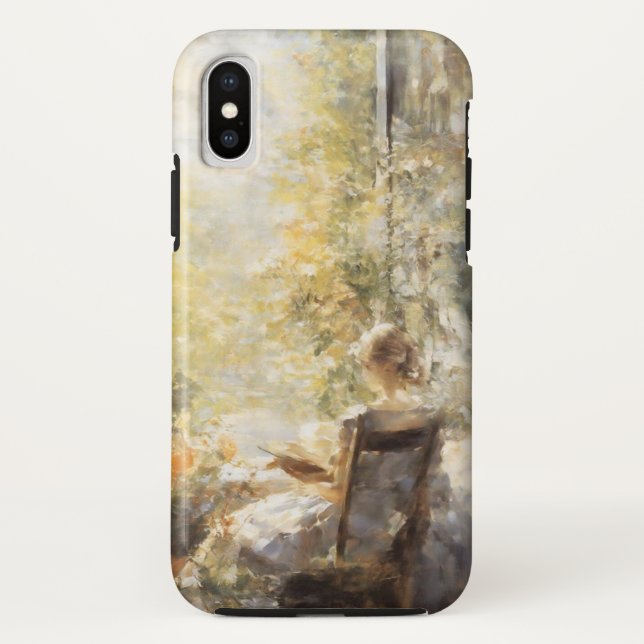 Coque mobile Serene Garden Reader (Dos)