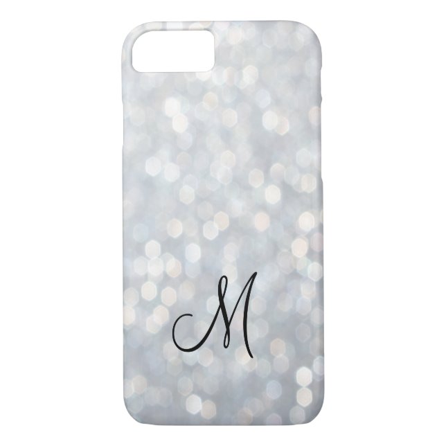 Coque Monogrammed Silver iPhone 7 (Dos)