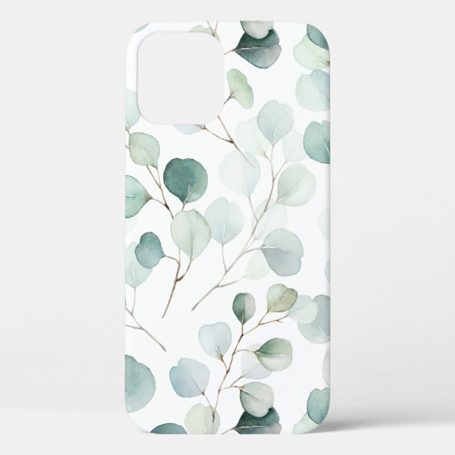 Coque Motif d'Eucalyptus-Mat (Verso)