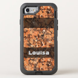 Coque Otterbox Defender Pour iPhone 7 Nature Géologie Roche tachetée Textes