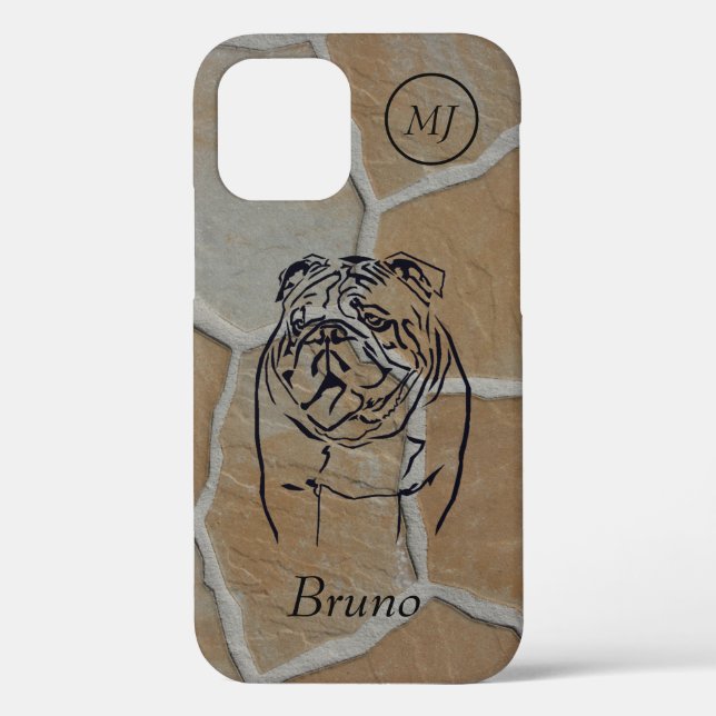 Coque personnalisé Bulldog Lover Apple iPhone 12 (Verso)