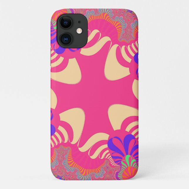 Coque personnalisé Pink Bubblegum Cross iPhone 11 (Dos)