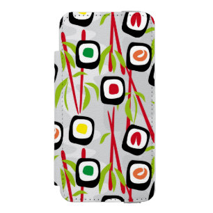 Coque-portefeuille iPhone 5 Incipio Watson™ Arrière - plan de sushi