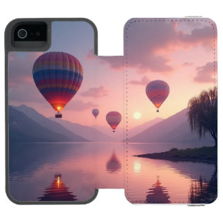 Coque-portefeuille iPhone 5 Incipio Watson™ Balloon Adventure Dreams