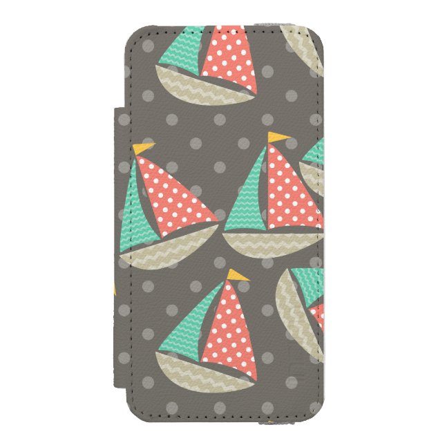 Coque Portefeuille Incipio Pour iPhone Bateaux à gros (Folio Devant)