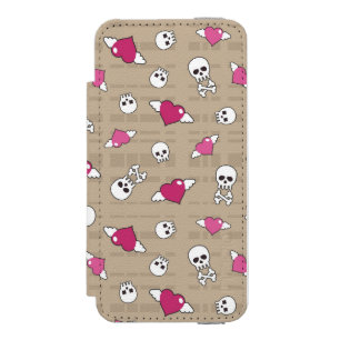 Coque-portefeuille iPhone 5 Incipio Watson™ Crânes