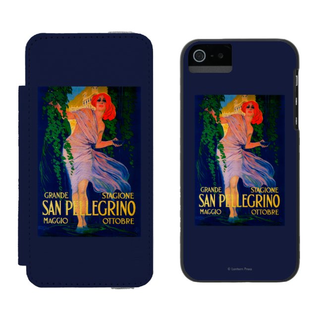 Coque Portefeuille Incipio Pour iPhone Cru PosterEurope de San Pellegrino (Côté par côté)