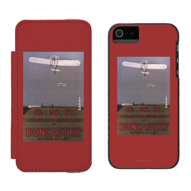Coque Portefeuille Incipio Pour iPhone Doncaster, Angleterre - premières courses (Côté par côté)