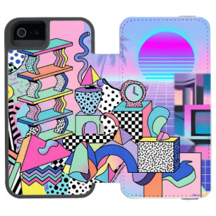 Coque-portefeuille iPhone 5 Incipio Watson™ Du Pasquier Geometrics Revisité