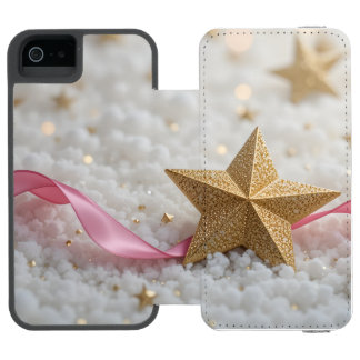 Coque-portefeuille iPhone 5 Incipio Watson™ étoile dorée