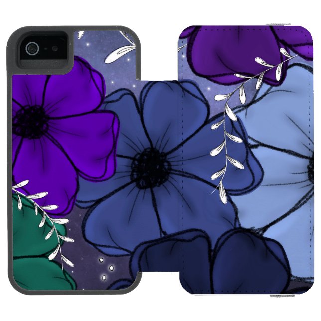 Coque Portefeuille Incipio Pour iPhone Floral iPhone case (Folio Ouvert)