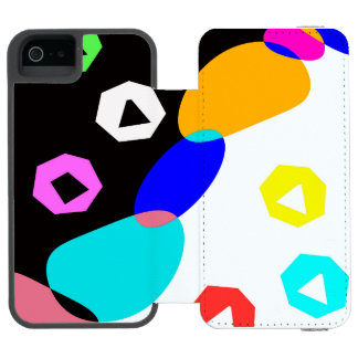Coque-portefeuille iPhone 5 Incipio Watson™ Formes colorées
