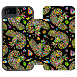 Coque-portefeuille iPhone 5 Incipio Watson™ Imaginaire psychédélique de Chameleon