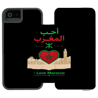 Coque-portefeuille iPhone 5 Incipio Watson™ J'aime le Maroc