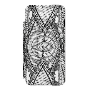 Coque-portefeuille iPhone 5 Incipio Watson™ Keffiyeh Écharpe palestinienne tissu traditionnel