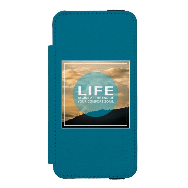 Coque Portefeuille Incipio Pour iPhone La vie commence (Folio Devant)
