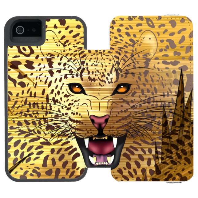 Coque Portefeuille Incipio Pour iPhone Léopard Territoire 1 (Folio Ouvert)