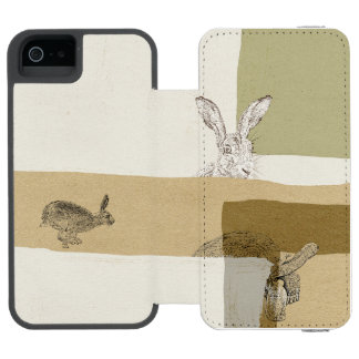 Coque-portefeuille iPhone 5 Incipio Watson™ Les lièvres et la tortue une fable d'Ésope