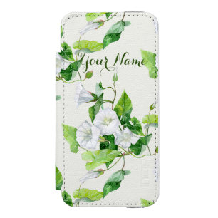 Coque-portefeuille iPhone 5 Incipio Watson™ Liseron fleur blanche  