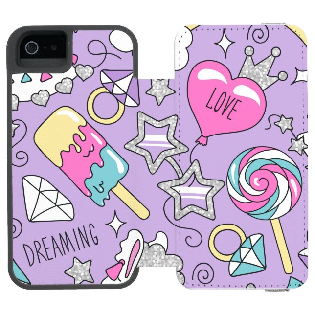 Coque Portefeuille Incipio Pour iPhone Llama motif 1 (Folio Ouvert)