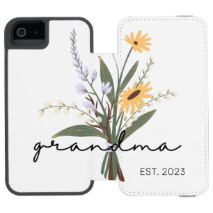 Coque-portefeuille iPhone 5 Incipio Watson™ #MamieEst.2023Étui portefeuille pour iPhone 6