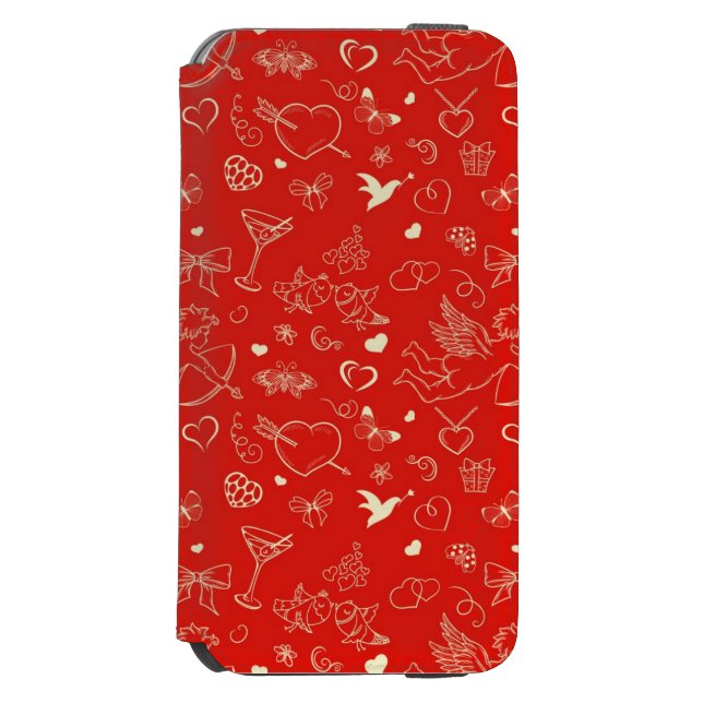 Coque Portefeuille Incipio Pour iPhone Motif 2 de Valentine (Folio Devant)