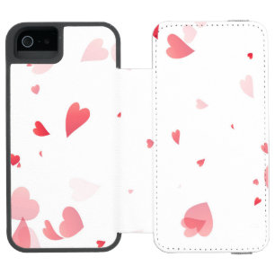 Coque-portefeuille iPhone 5 Incipio Watson™ Motif Cœurs 33