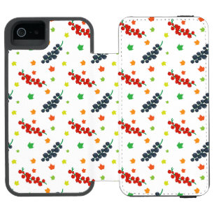 Coque-portefeuille iPhone 5 Incipio Watson™ Motif de baies, framboise, myrtille, fruit
