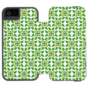 Coque-portefeuille iPhone 5 Incipio Watson™ Motif de feuille, motif de feuilles, feuilles vert