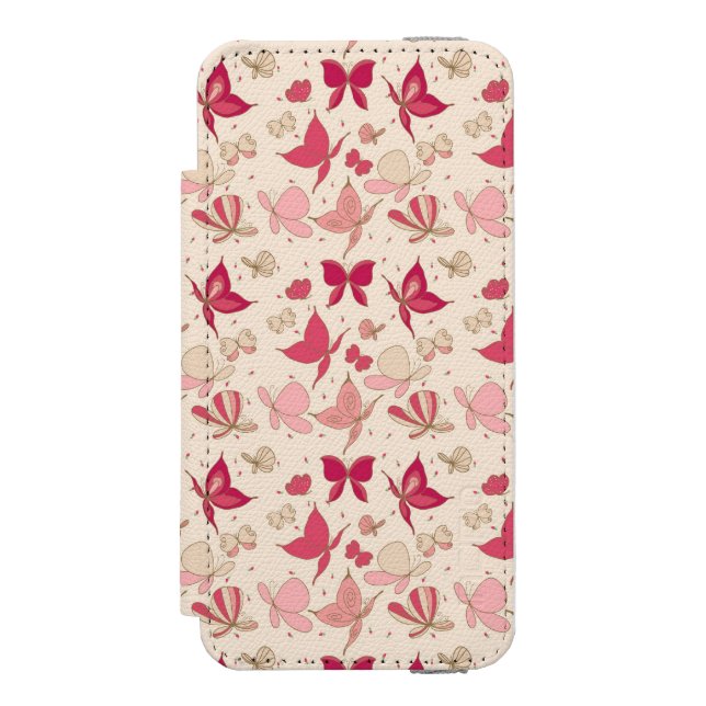 Coque Portefeuille Incipio Pour iPhone motif de papillon 3 (Folio Devant)