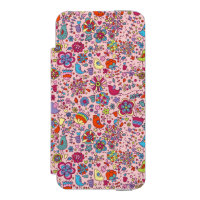 Motif de ressort avec les fleurs colorées