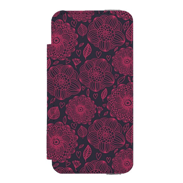 Coque Portefeuille Incipio Pour iPhone Motif floral 5 (Folio Devant)