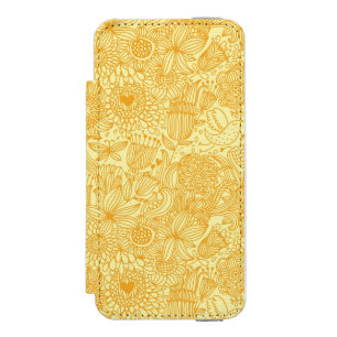 Coque-portefeuille iPhone 5 Incipio Watson™ Motif floral d'été dans des couleurs chaudes